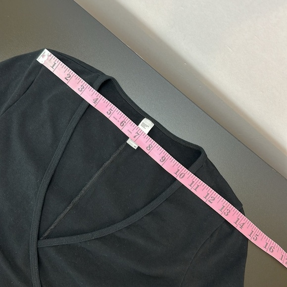 American Apparel Black Unitard Catsuit Jumpsuit Medium Bodycon Long Sleeve - Picture 10 of 16